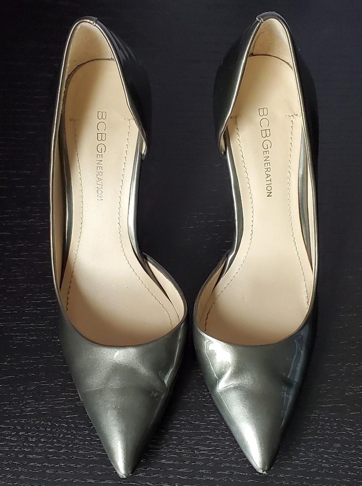 BCBGeneration Grey Stiletto Pumps